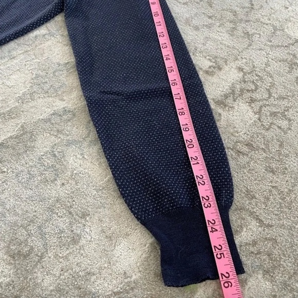 CANALI Wool and Cotton Blend Quarter-Zip Sweater large - Picture 5 of 11